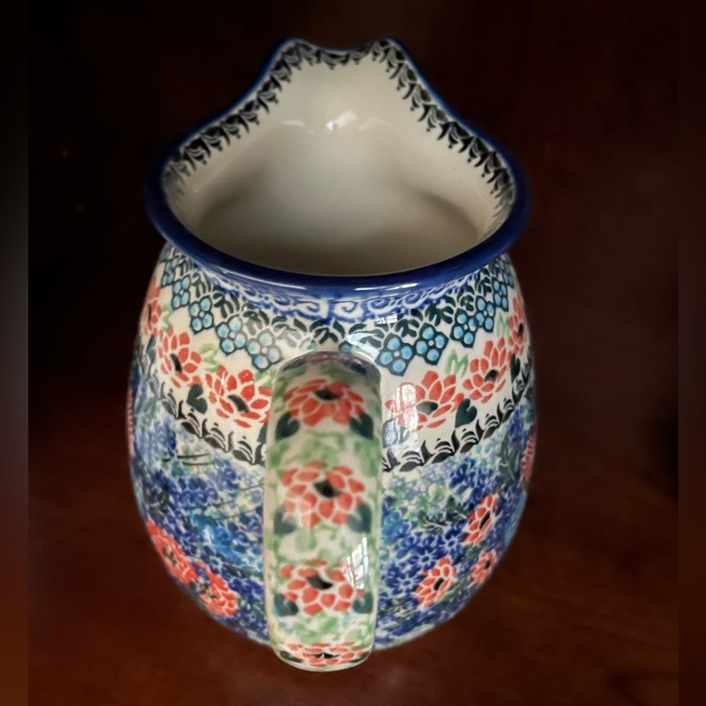 Ceramika Artystyczna Unikat Polish stoneware pottery pitcher. NWT❣️ - Picture 5 of 7